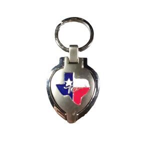 Texas photo Picture Heart Frame Hidden Opening Keychain
